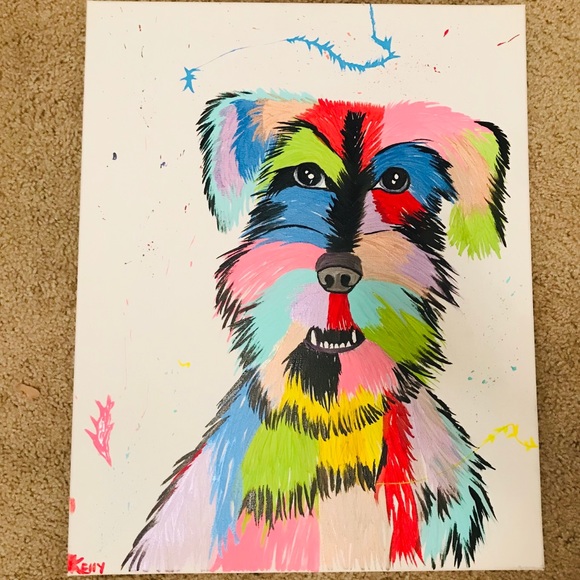 Custom Pet Puppy Kitty Portrait Original Paintings - Picture 7 of 8